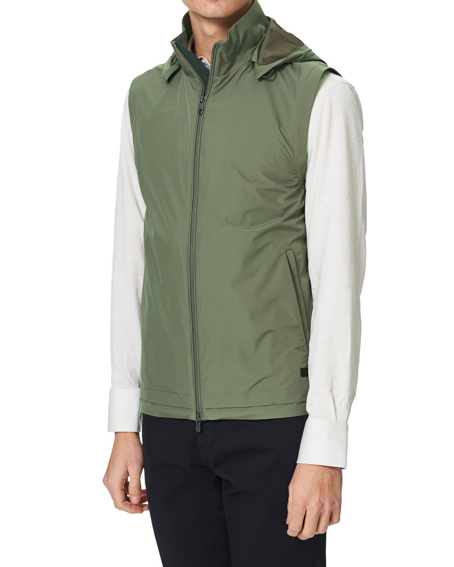 Herren | Jacken | Z Zegna | Hooded Microfiber Vest Olive