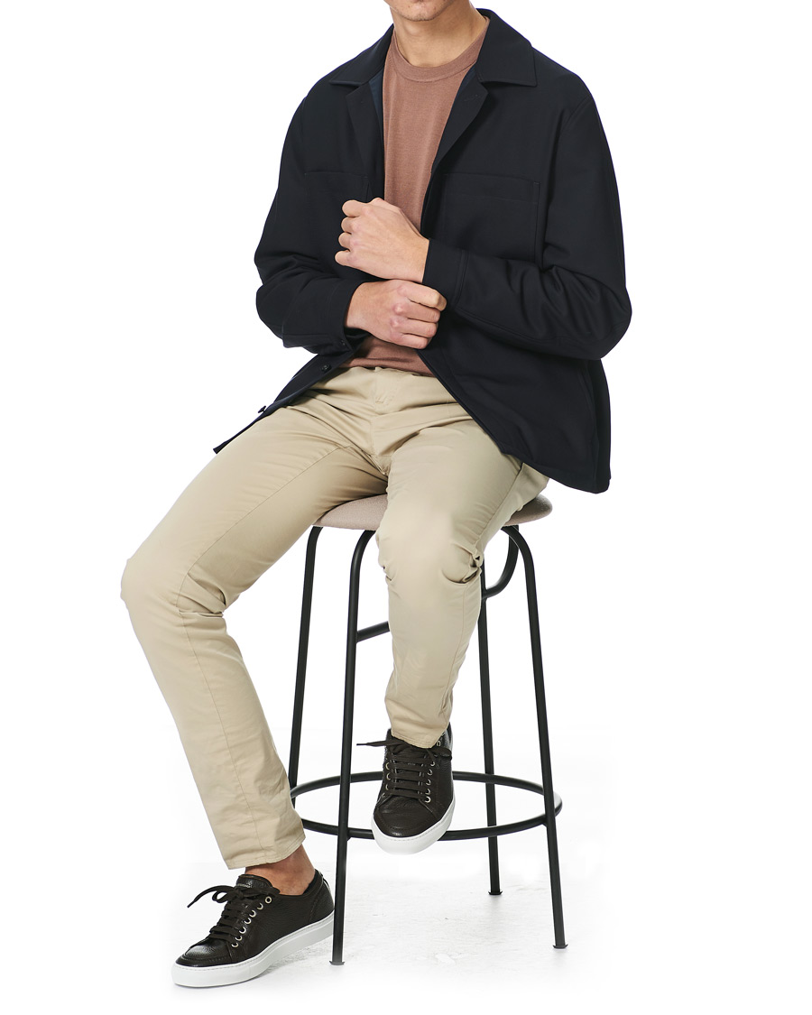 Herren | Jacken | Z Zegna | Padded Techmerino Shirt Jacket Navy