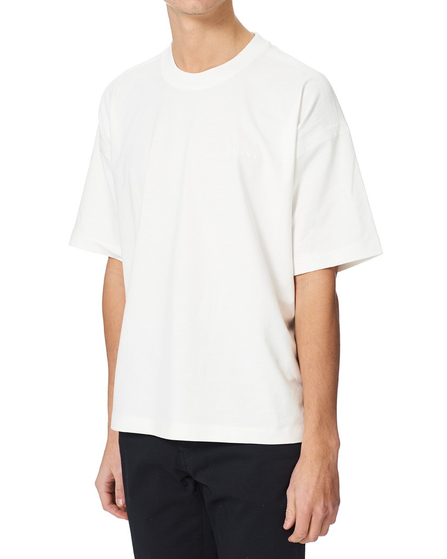 Herren | T-Shirts | Z Zegna | Short Sleeve Logo Tee White