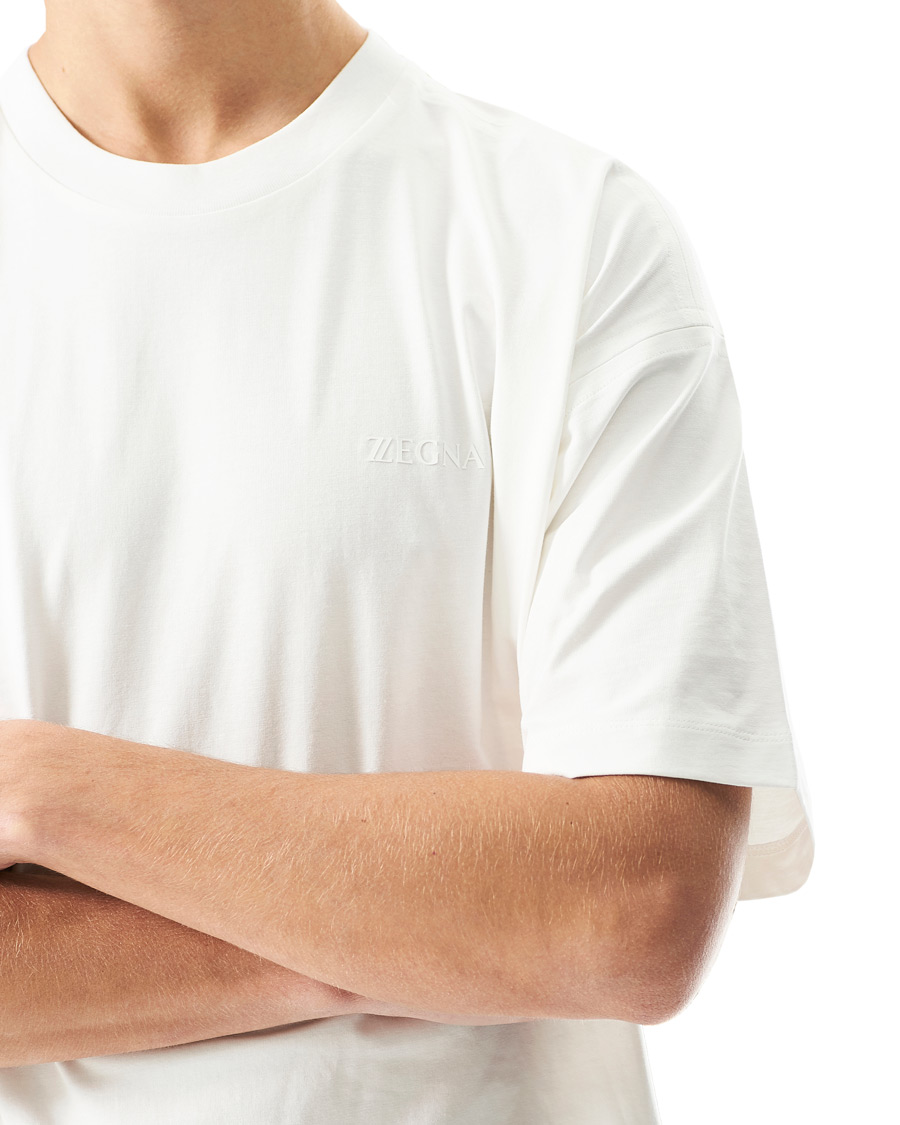 Herren | T-Shirts | Z Zegna | Short Sleeve Logo Tee White
