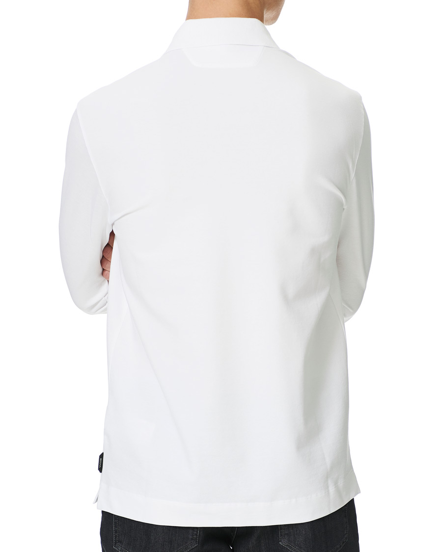 Herren | Pullover | Z Zegna | Stretch Piquet Long Sleeve Polo White