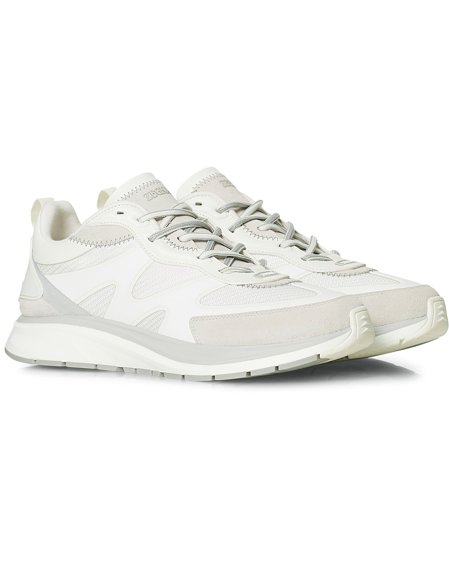 Herren | Z Zegna Recycled Running Sneakers White | Z Zegna | Recycled Running Sneakers White