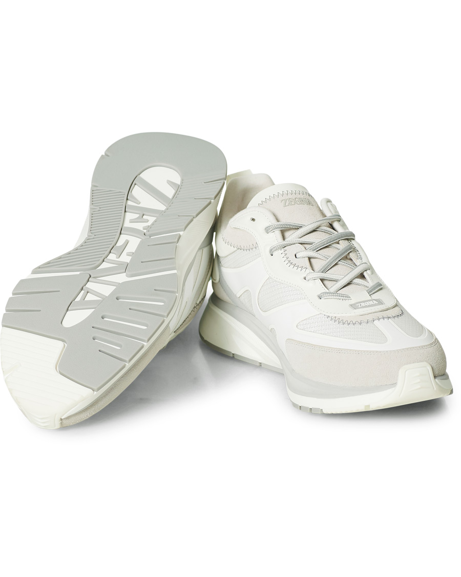 Herren | Z Zegna Recycled Running Sneakers White | Z Zegna | Recycled Running Sneakers White