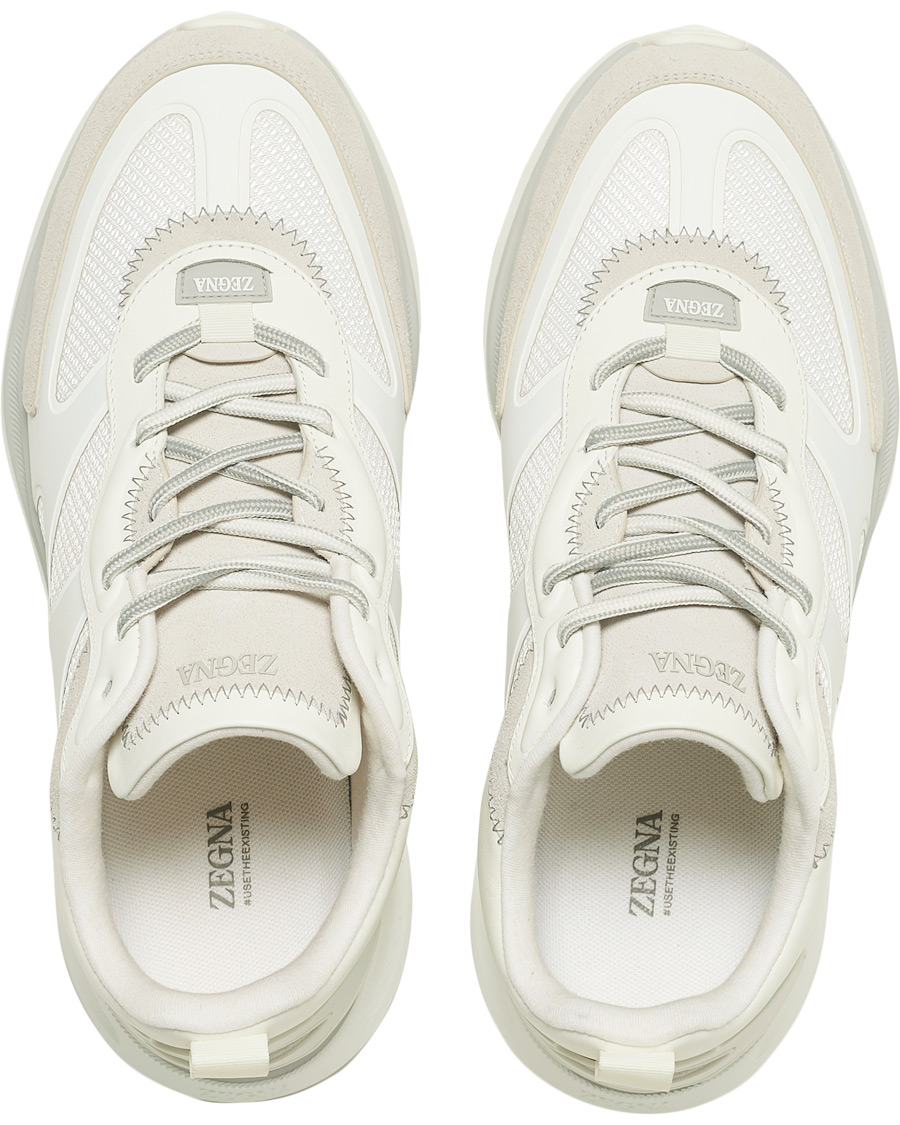 Herren | Z Zegna Recycled Running Sneakers White | Z Zegna | Recycled Running Sneakers White