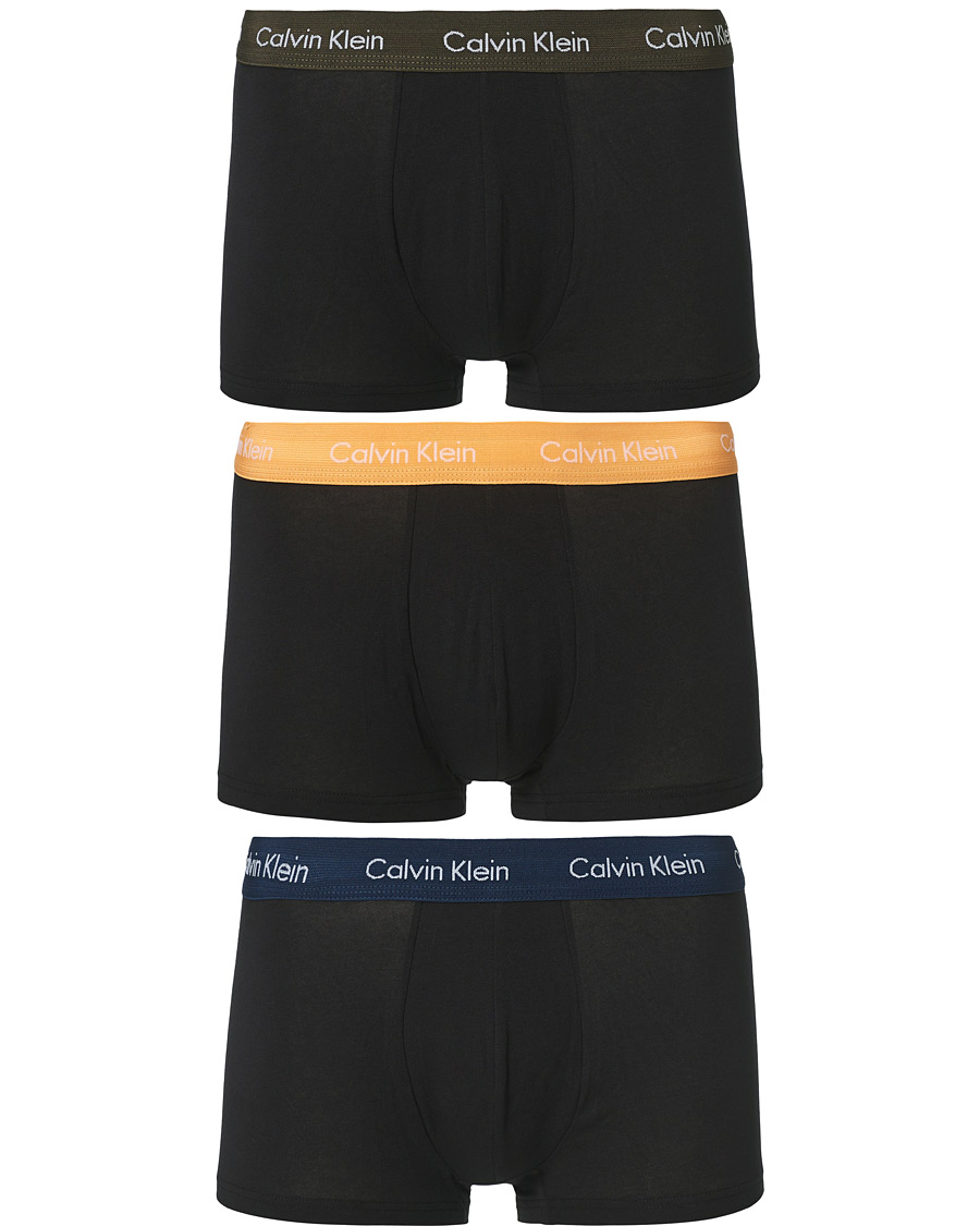 Herren | Unterwäsche | Calvin Klein | Cotton Stretch Trunk 3-Pack Orange/Blue/Green