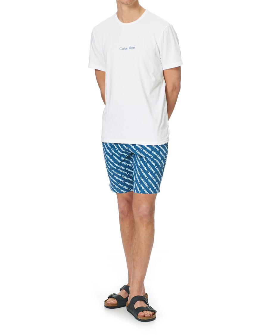 Herren | Schlafanzüge & Bademäntel | Calvin Klein | Short Pyjama Set White/Navy