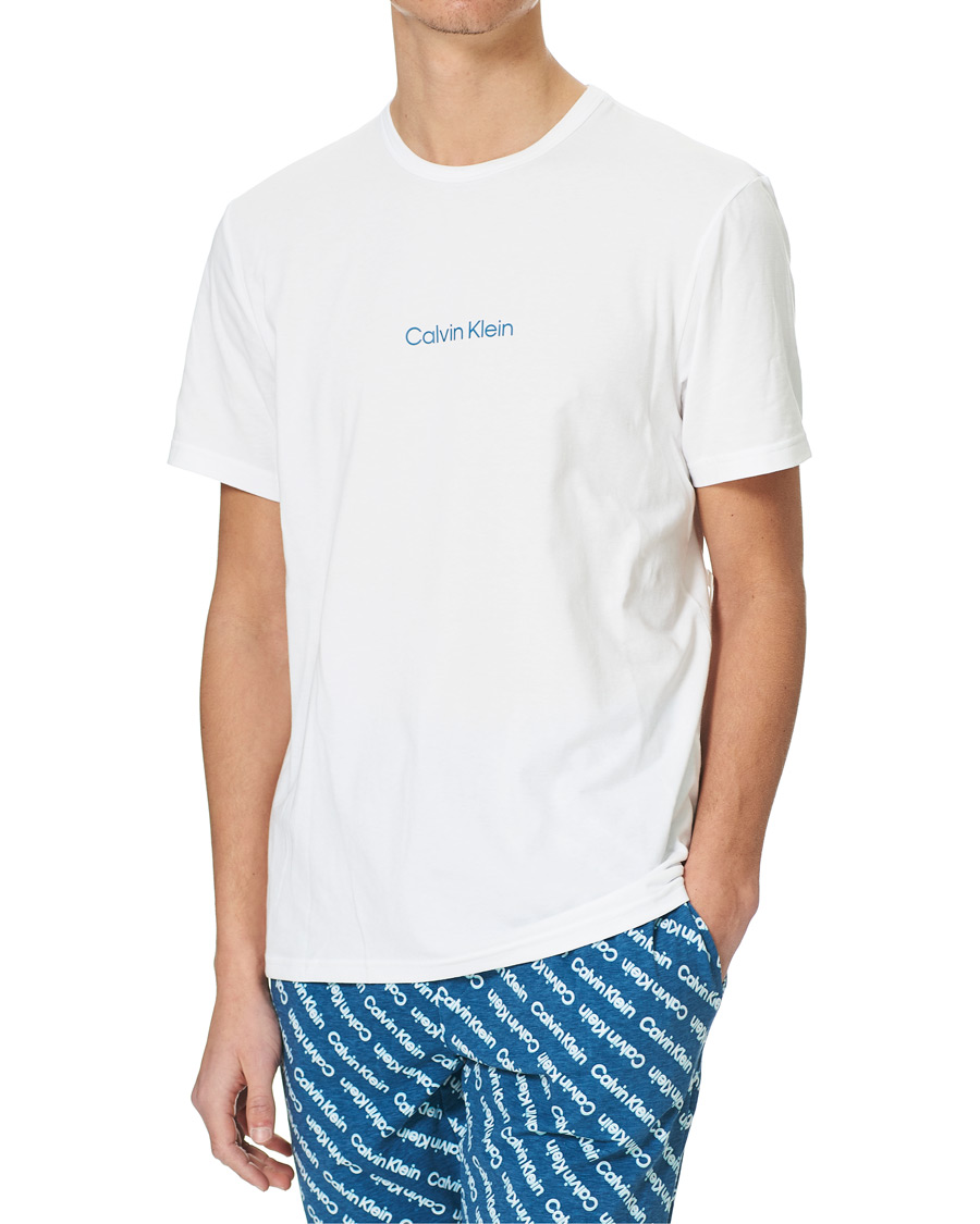 Herren | Schlafanzüge & Bademäntel | Calvin Klein | Short Pyjama Set White/Navy