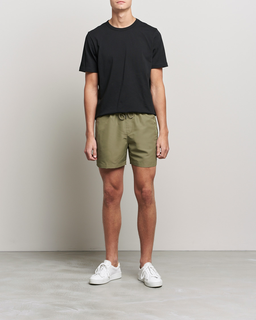 Herren | Badehosen | Calvin Klein | Tonal Logo Drawstring Swimshorts New Basil
