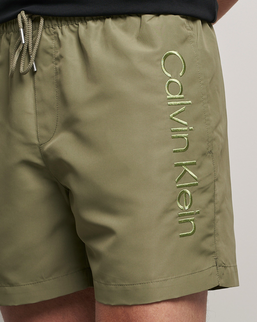 Herren | Badehosen | Calvin Klein | Tonal Logo Drawstring Swimshorts New Basil