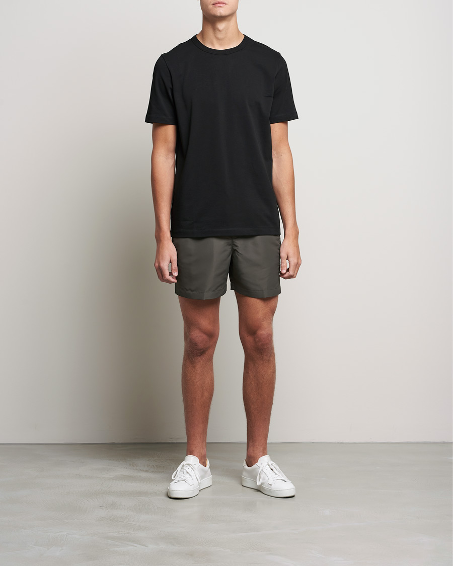 Herren | Badehosen | Calvin Klein | Tonal Logo Drawstring Swimshorts Industrial Grey
