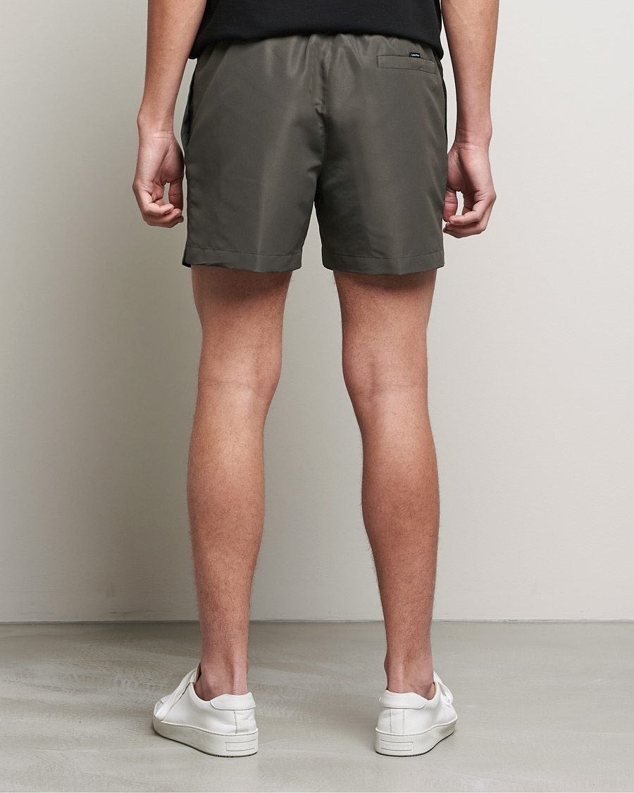 Herren | Badehosen | Calvin Klein | Tonal Logo Drawstring Swimshorts Industrial Grey