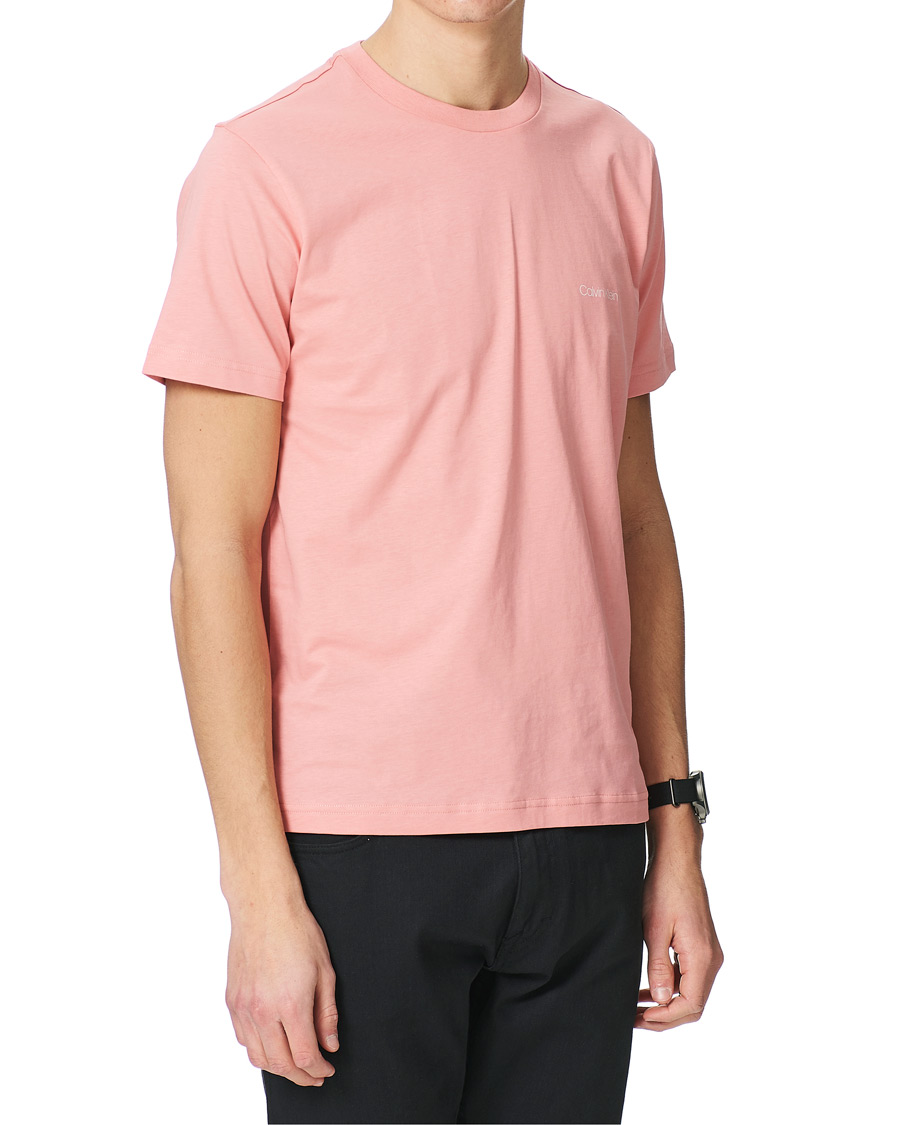 Herren | T-Shirts | Calvin Klein | Chest Logo Crew Neck Tee Dusty Pink
