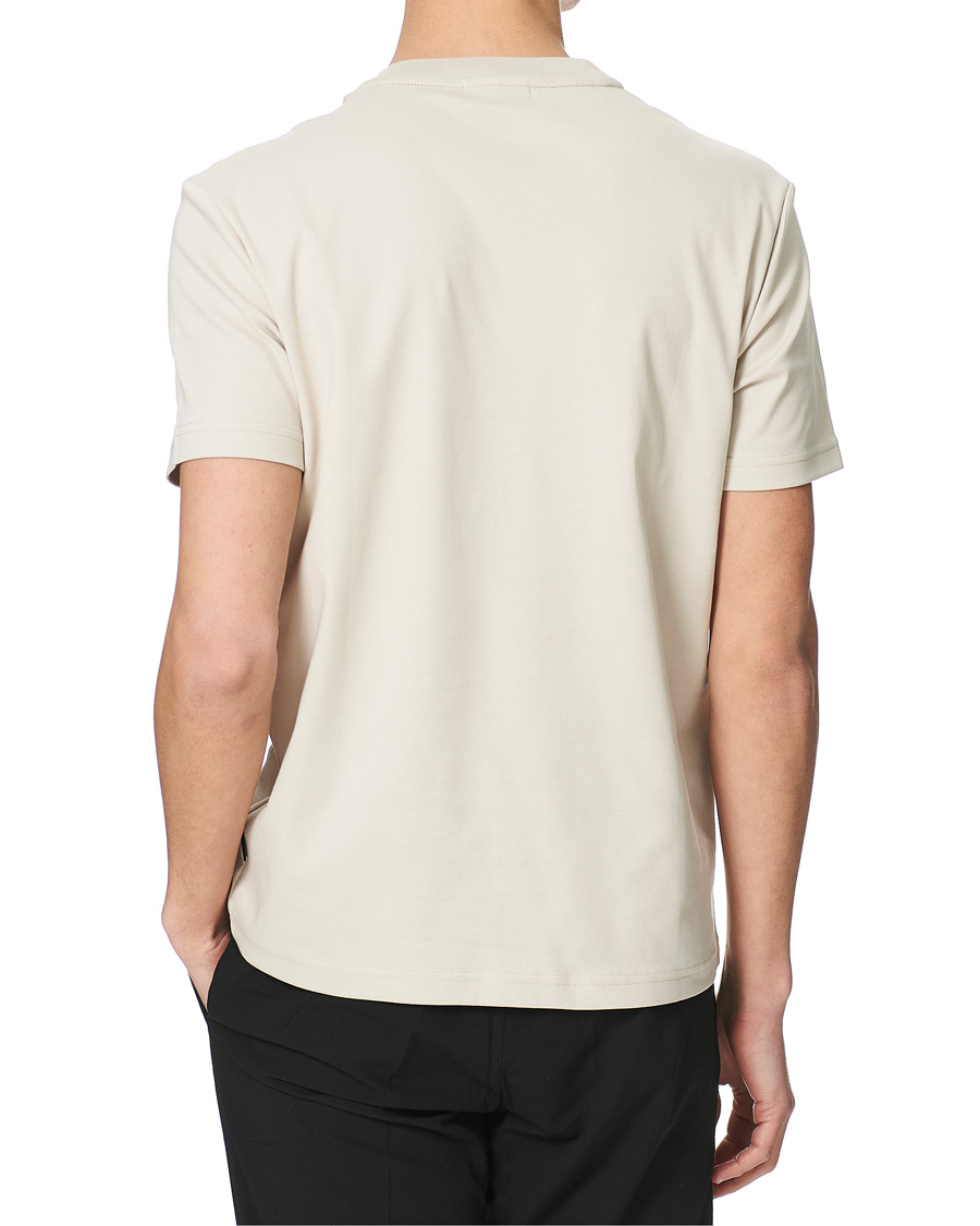 Herren | T-Shirts | Calvin Klein | Logo Colorblock Crew Neck Tee Stony Beige/White