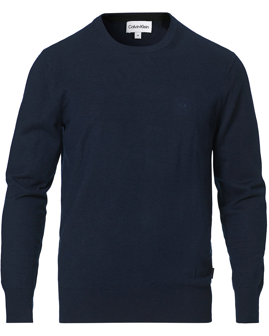 Herren | Pullover | Calvin Klein | Crew Neck Knitted Sweater Navy