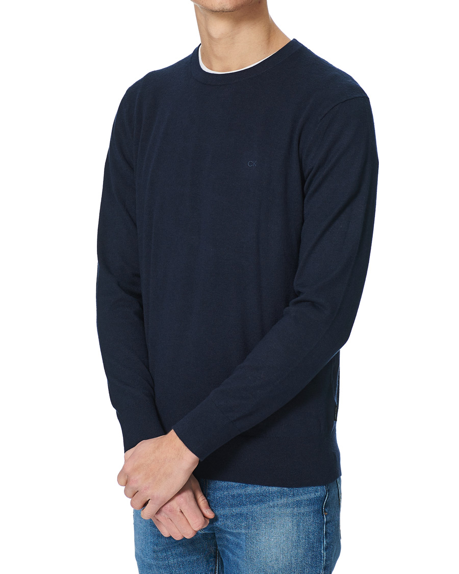 Herren | Pullover | Calvin Klein | Crew Neck Knitted Sweater Navy