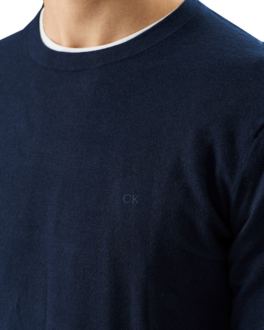 Herren | Pullover | Calvin Klein | Crew Neck Knitted Sweater Navy