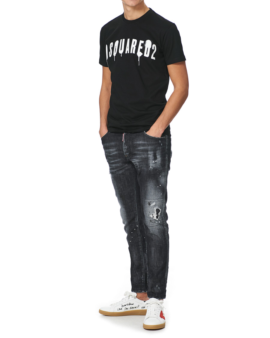 Herren | T-Shirts | Dsquared2 | Graffiti Logo Tee Black