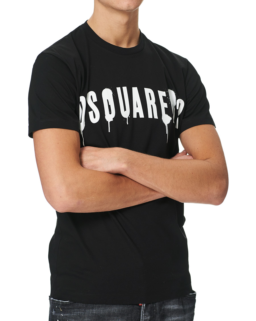 Herren | T-Shirts | Dsquared2 | Graffiti Logo Tee Black
