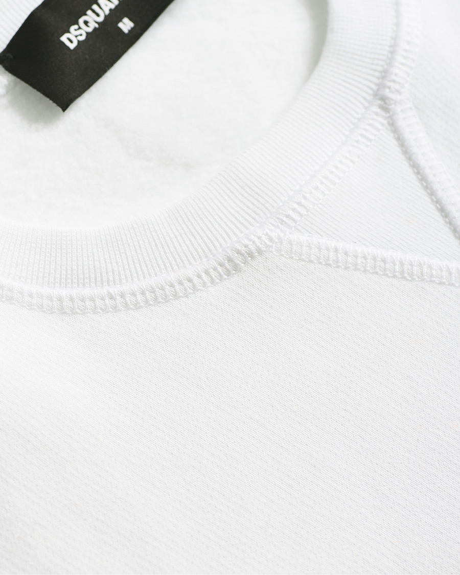 Herren | Pullover | Dsquared2 | Flock Logo Sweatshirt White