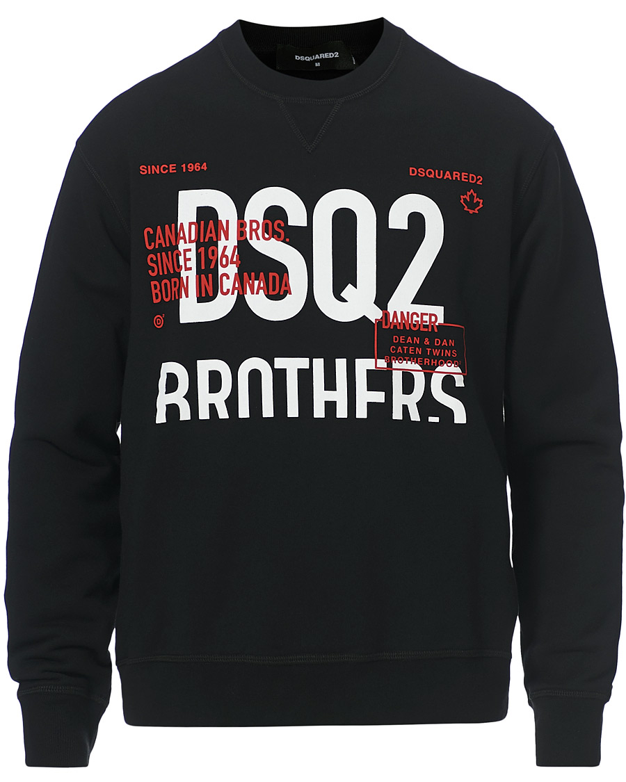 Herren | Pullover | Dsquared2 | Brothers Sweatshirt Black