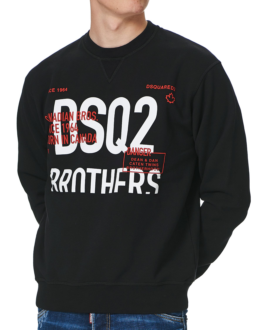Herren | Pullover | Dsquared2 | Brothers Sweatshirt Black