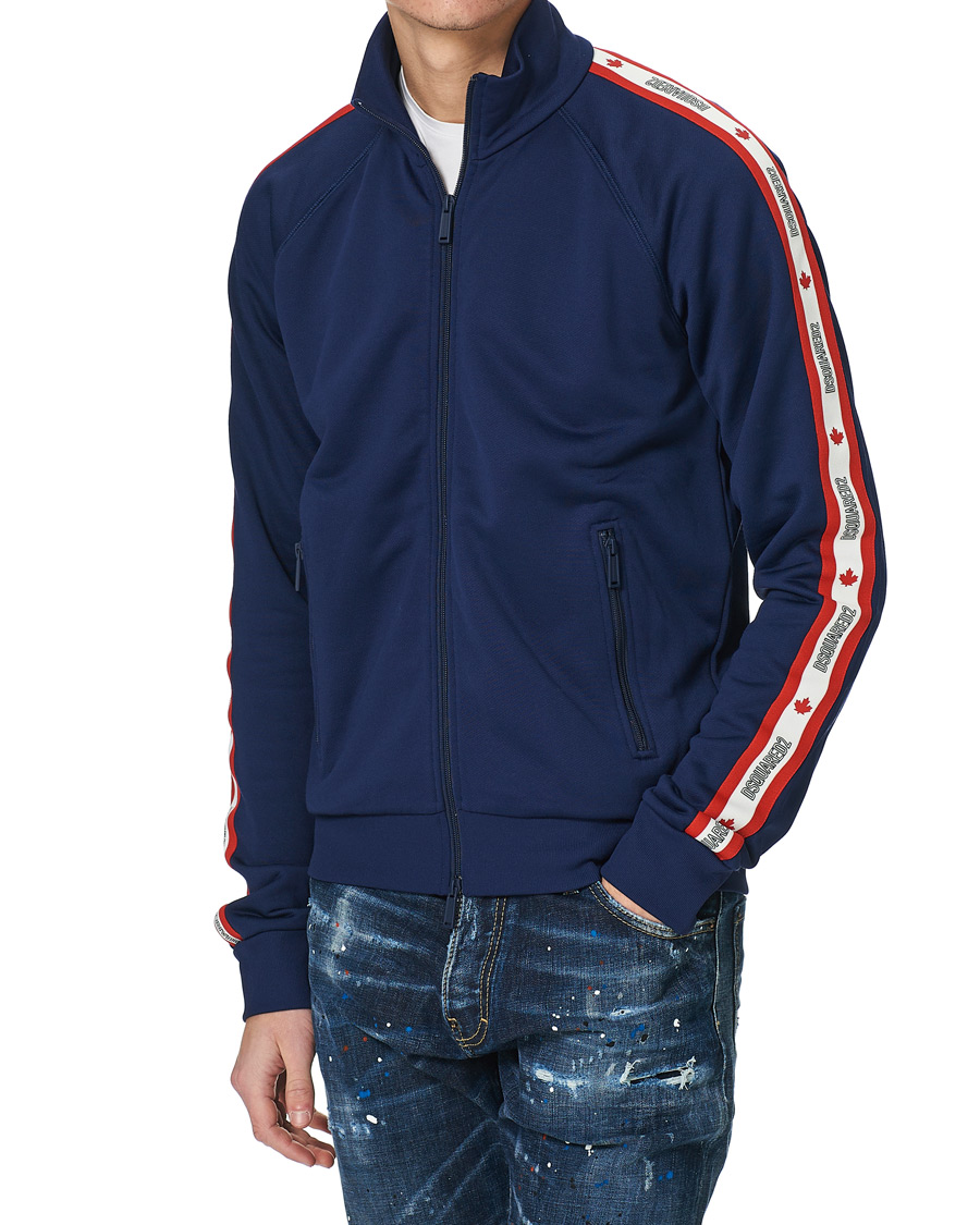 Herren | Pullover | Dsquared2 | Track Zip Top Dark Blue