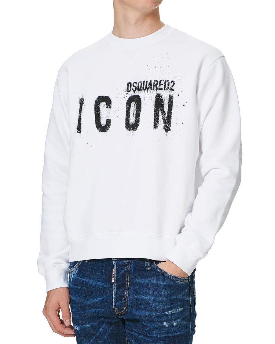 Herren | Pullover | Dsquared2 | Icon Logo Sweatshirt White