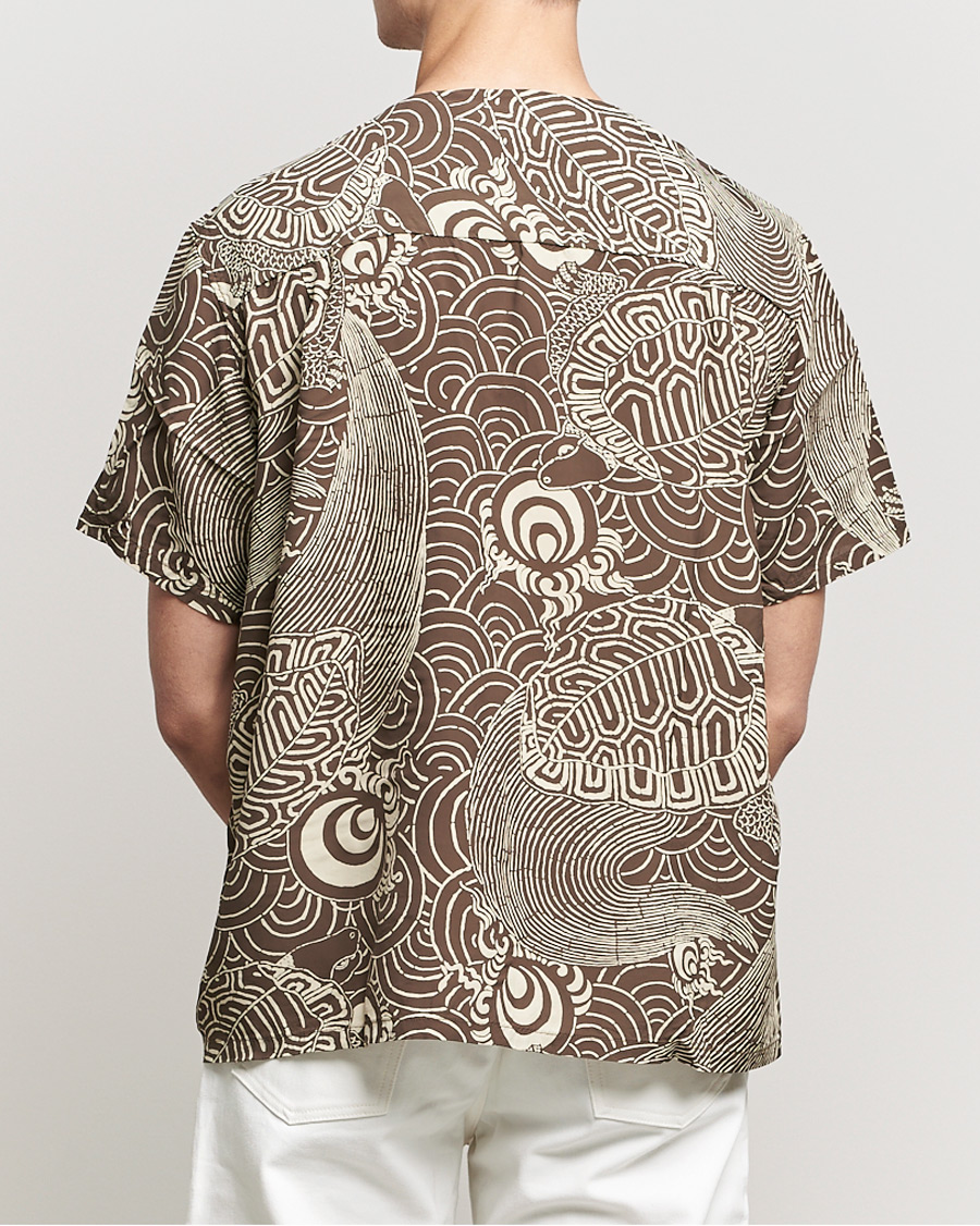 Herren | Pullover | orSlow | Hawaiian Cardigan Turtle Print