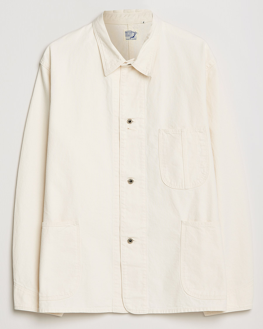 Herren | Hemden | orSlow | 1940s Kinari Denim Coverall Ecru