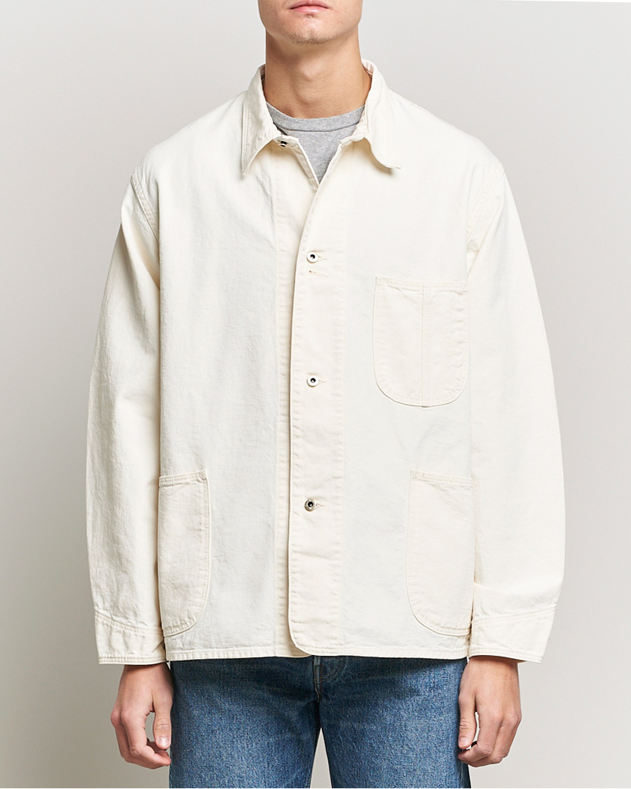 Herren | Hemden | orSlow | 1940s Kinari Denim Coverall Ecru