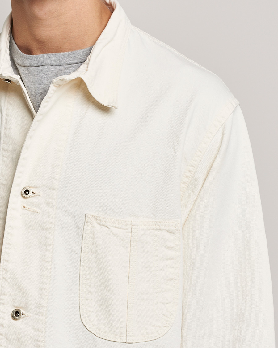 Herren | Hemden | orSlow | 1940s Kinari Denim Coverall Ecru