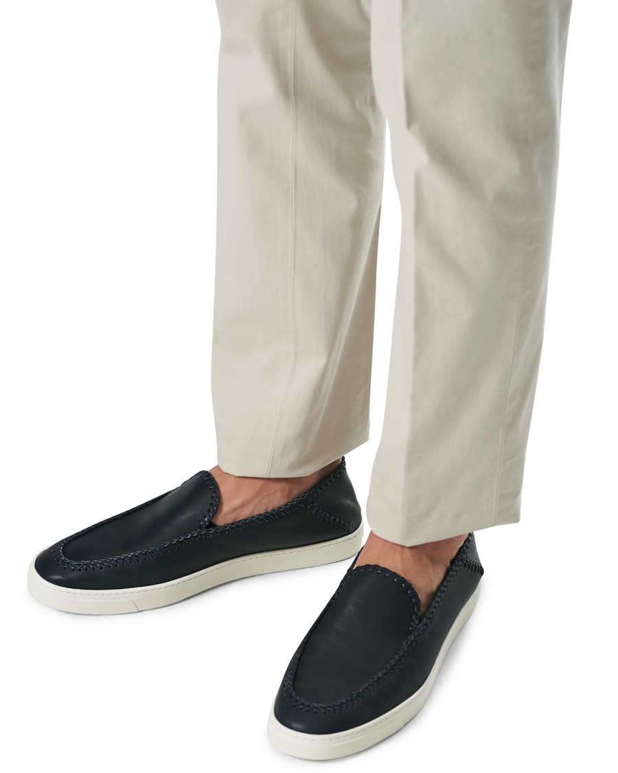 Herren | Giorgio Armani Soft Leather Loafers Navy | Giorgio Armani | Soft Leather Loafers Navy