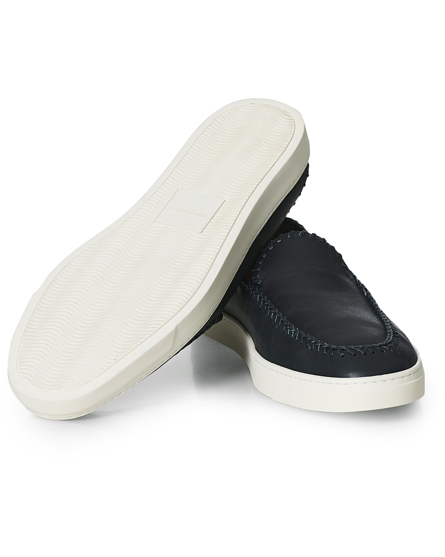 Herren | Giorgio Armani Soft Leather Loafers Navy | Giorgio Armani | Soft Leather Loafers Navy