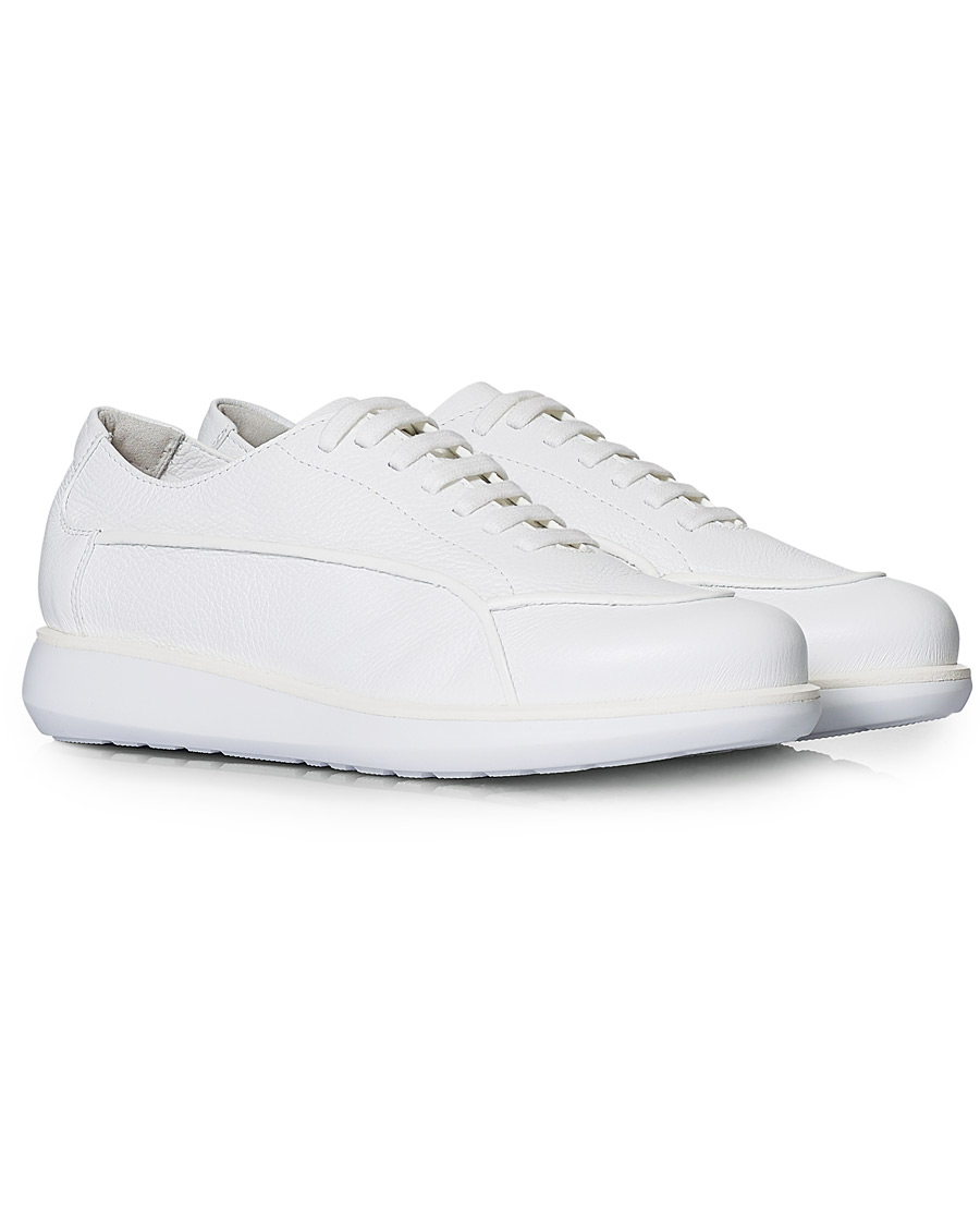 Herren | Giorgio Armani Deerskin Leather Sneakers White | Giorgio Armani | Deerskin Leather Sneakers White