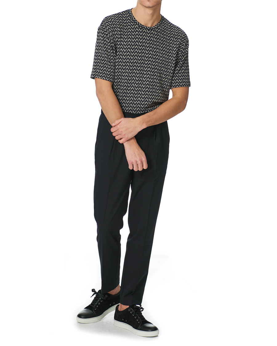 Herren | T-Shirts | Giorgio Armani | Jersey Chevron T-Shirt Navy