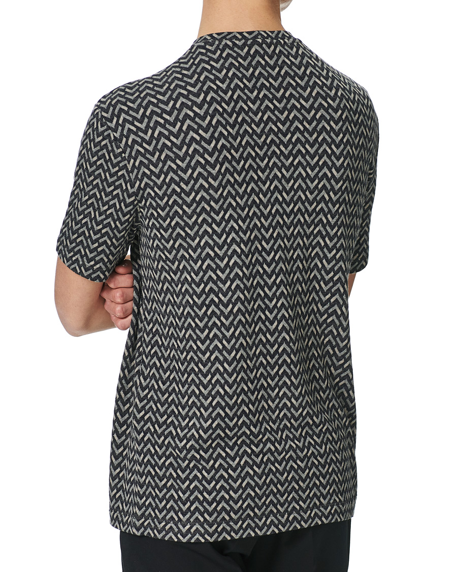 Herren | T-Shirts | Giorgio Armani | Jersey Chevron T-Shirt Navy