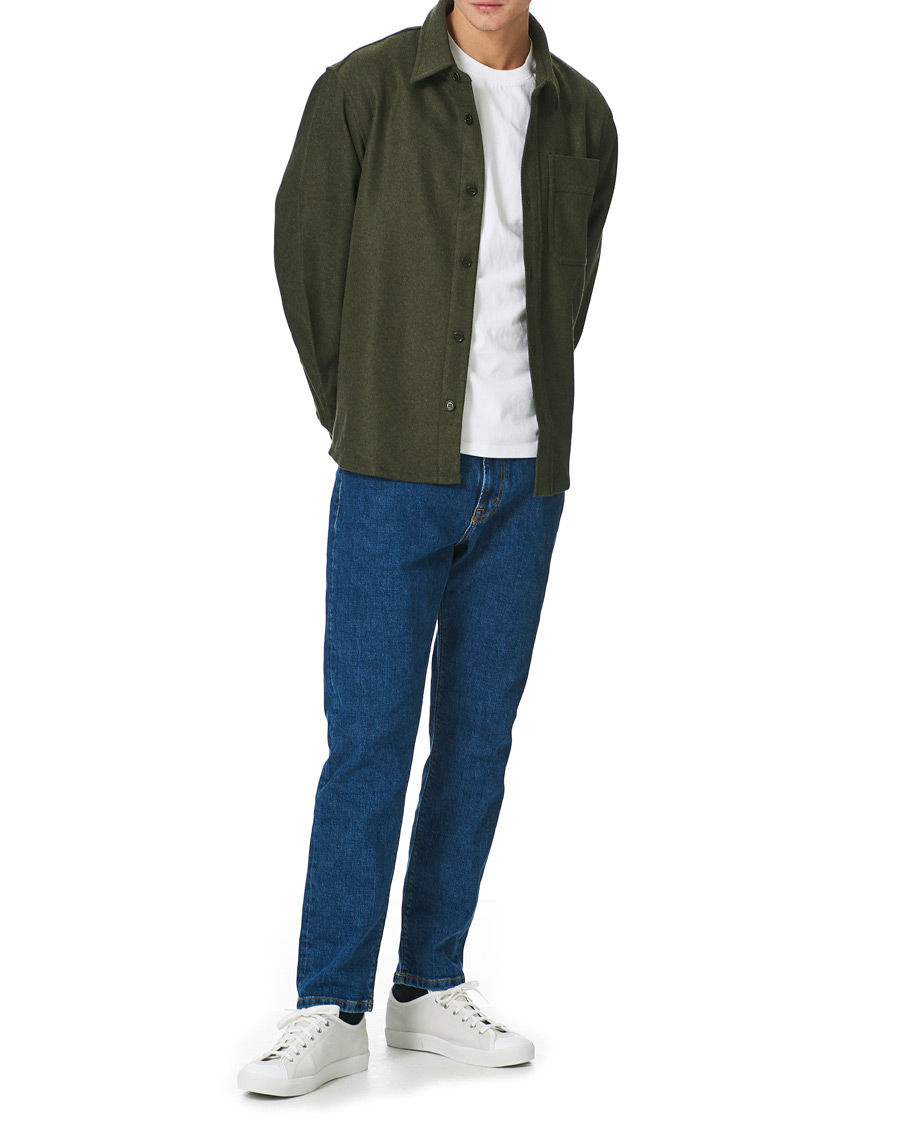 Herren | Hemden | A.P.C. | Basile Wool Shirt Jacket Olive