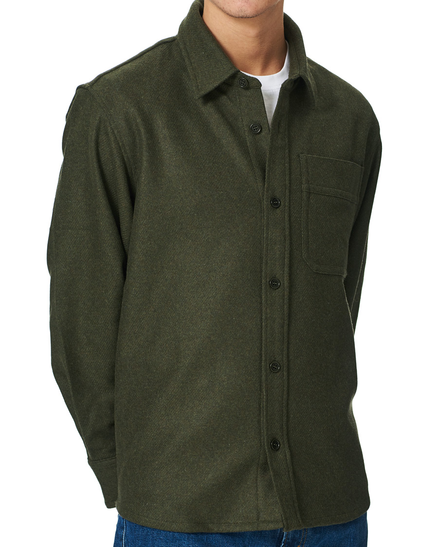 Herren | Hemden | A.P.C. | Basile Wool Shirt Jacket Olive