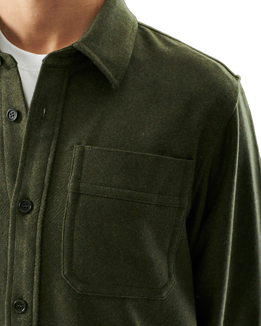 Herren | Hemden | A.P.C. | Basile Wool Shirt Jacket Olive