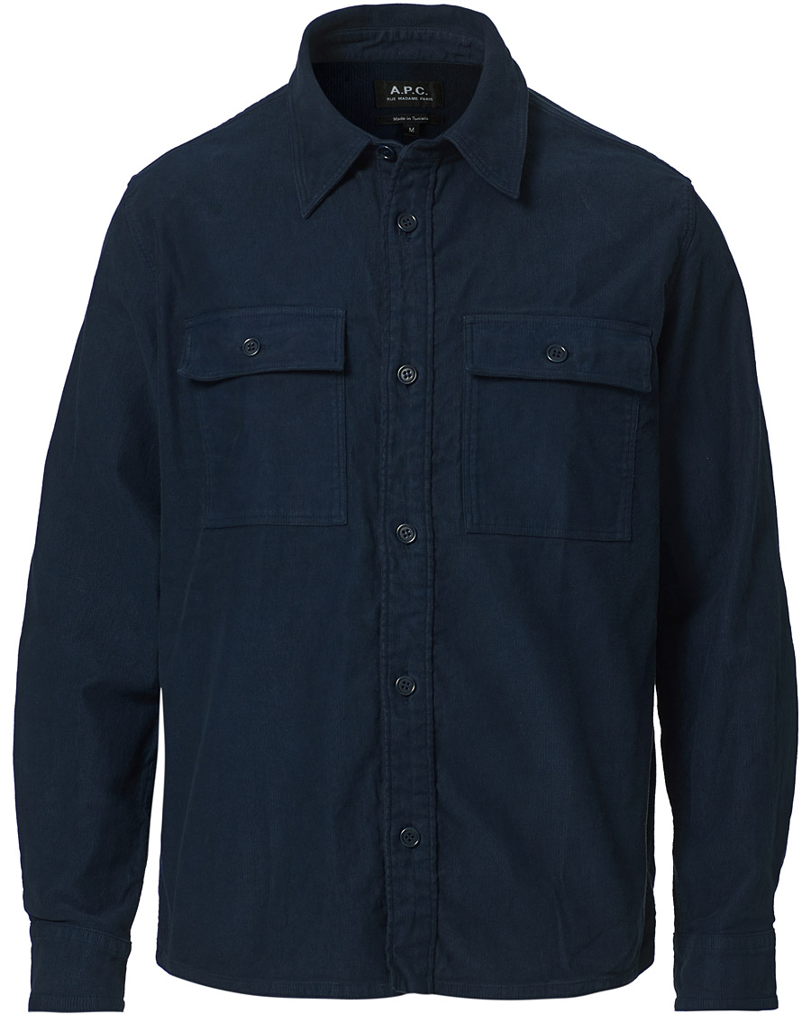 Herren | Hemden | A.P.C. | Bastian Cotton Overshirt Navy