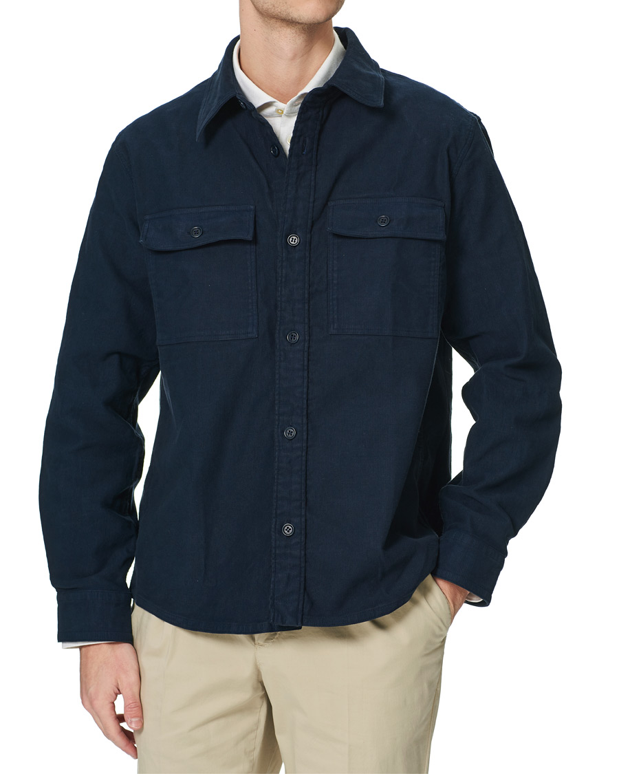 Herren | | A.P.C. | Bastian Cotton Overshirt Navy