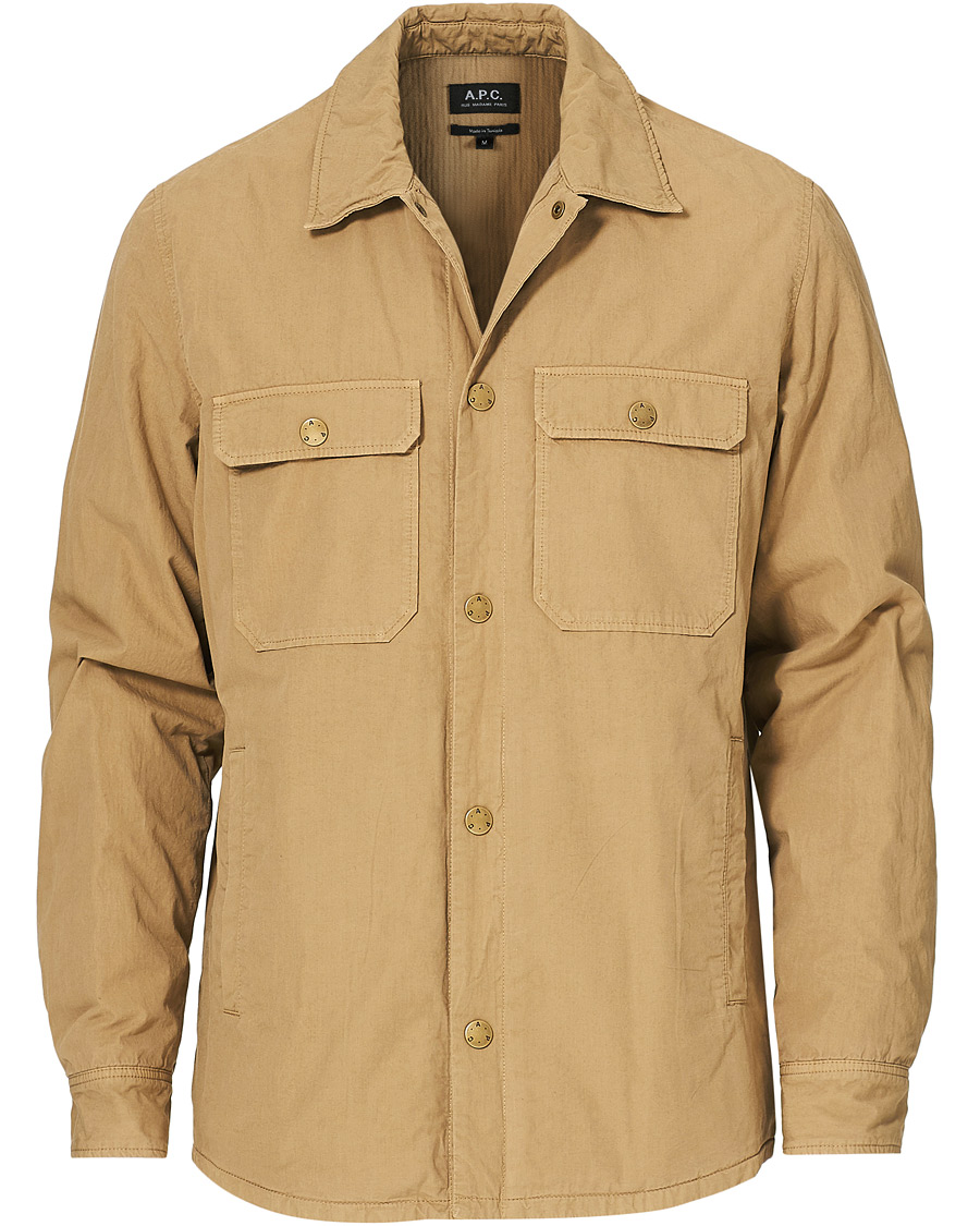 Herren | Jacken | A.P.C. | Alex Garment Dyed Overshirt Dark Beige