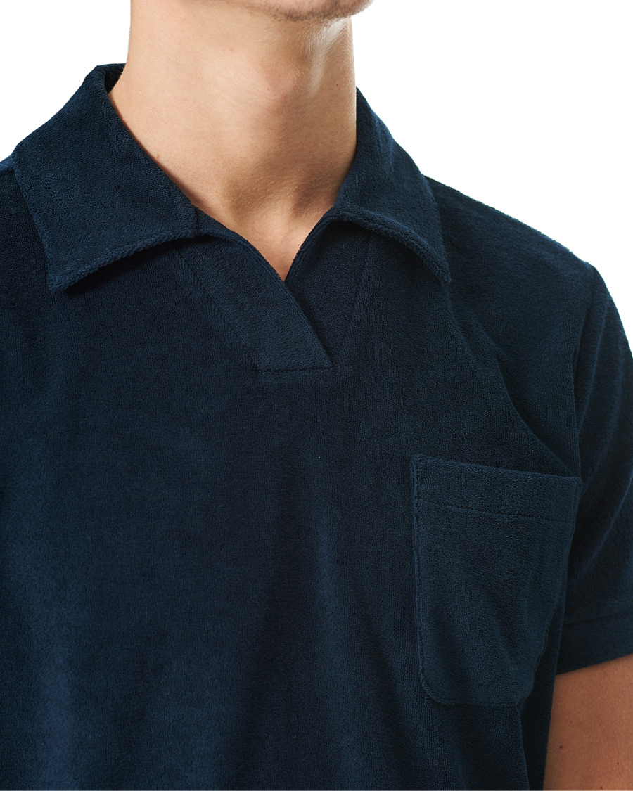 Herren | Poloshirts | A.P.C. | Agustino Short Sleeve Terry Polo Navy