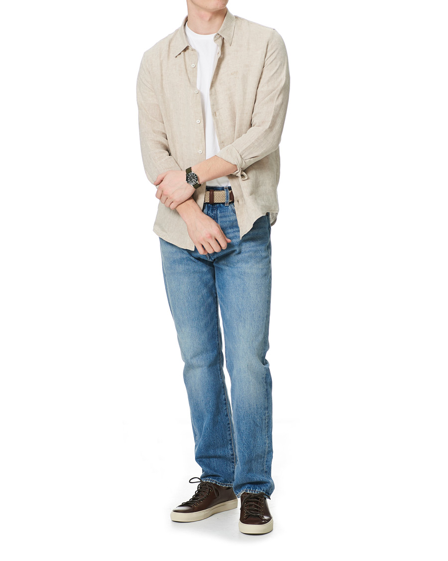 Herren | Hemden | A.P.C. | Vincent Linen Shirt Beige
