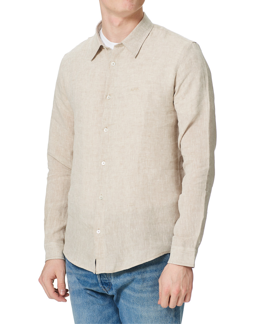 Herren | Hemden | A.P.C. | Vincent Linen Shirt Beige