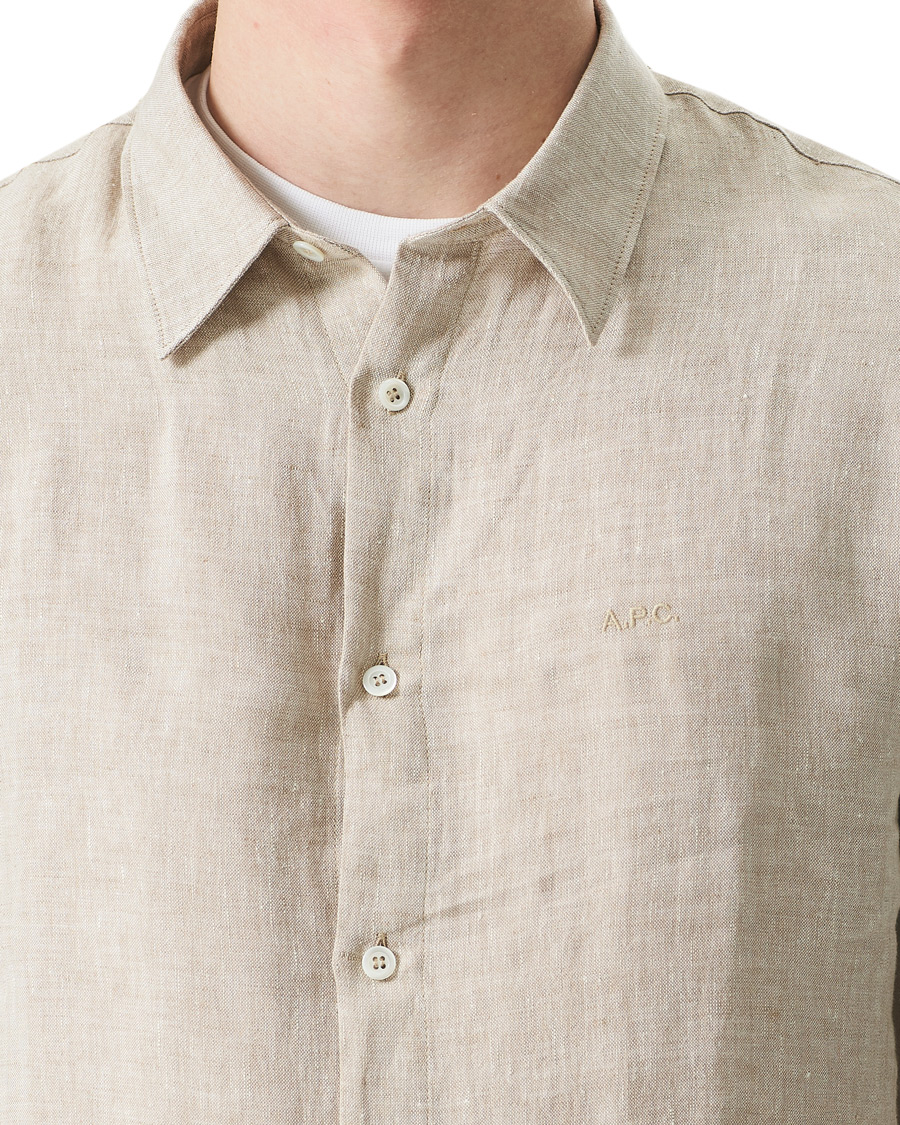 Herren | Hemden | A.P.C. | Vincent Linen Shirt Beige