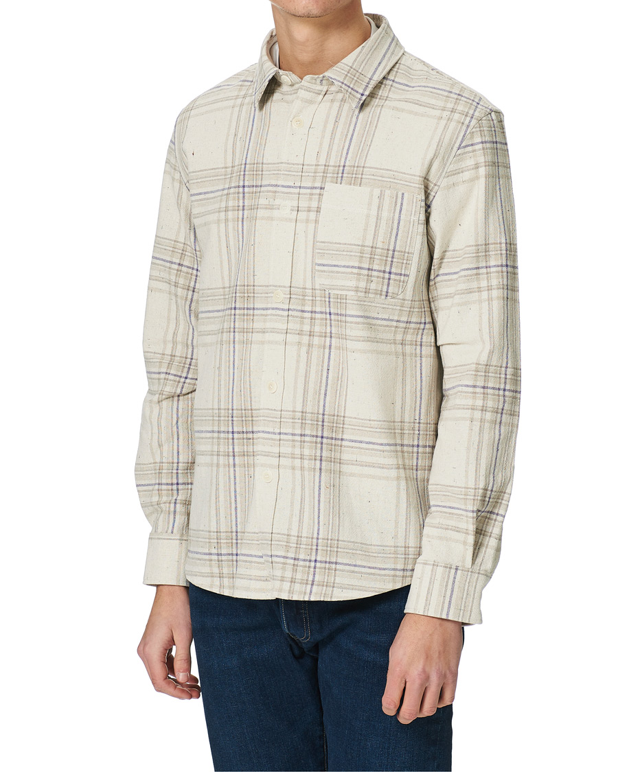 Herren | | A.P.C. | Trek Checked Overshirt Beige