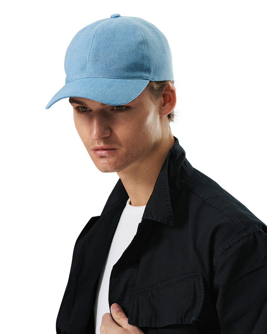 Herren | A.P.C. Charlie Baseball Cap Washed Indigo | A.P.C. | Charlie Baseball Cap Washed Indigo