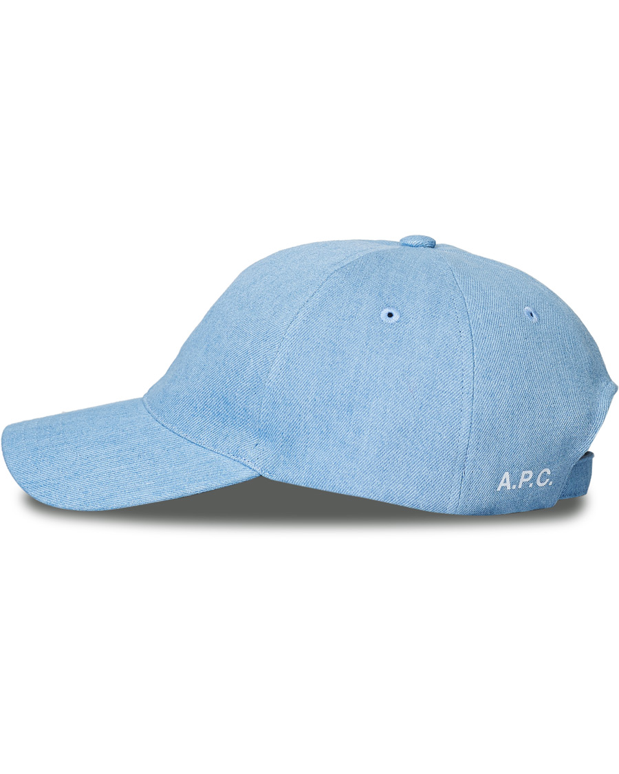 Herren | A.P.C. Charlie Baseball Cap Washed Indigo | A.P.C. | Charlie Baseball Cap Washed Indigo