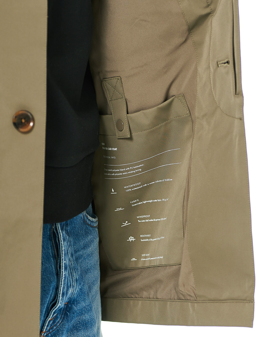 Herren | Jacken | NN07 | Kim Waterproof Car Coat Khaki Grey